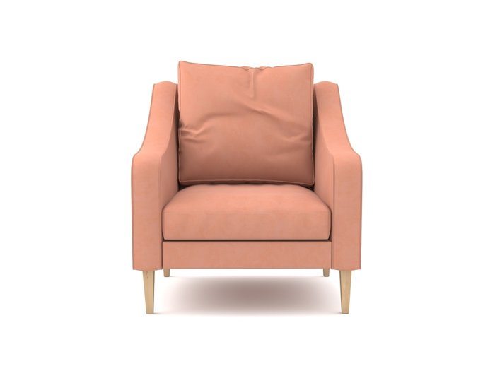 Кресло Ричи персикового цвета - лучшие Интерьерные кресла в INMYROOM