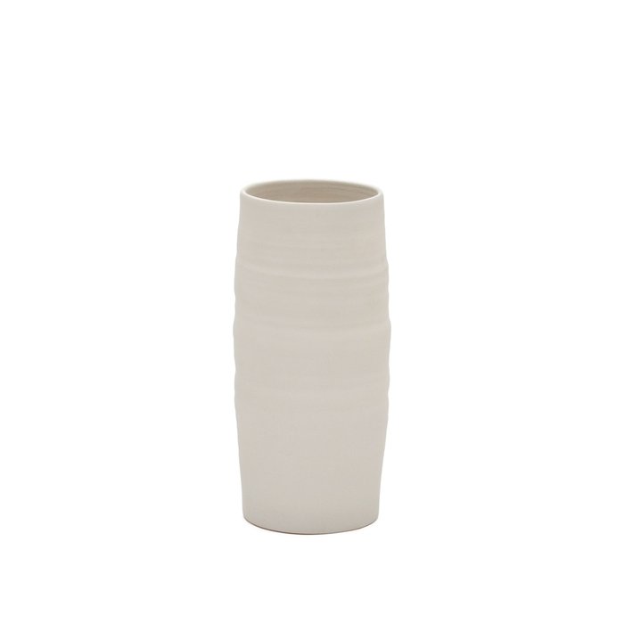Керамическая ваза Macae молочного цвета