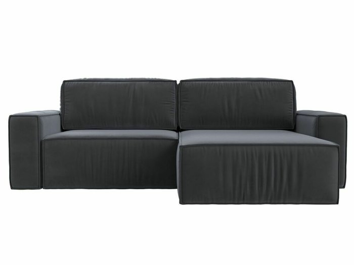 Угловой диван-кровать Прага классик серого цвета правый угол - купить Угловые диваны по цене 78999.0