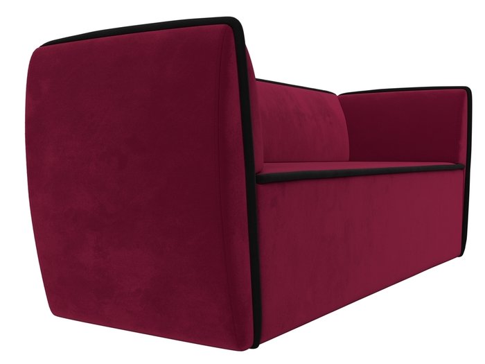 Прямой диван Бергамо бордового цвета - лучшие Прямые диваны в INMYROOM