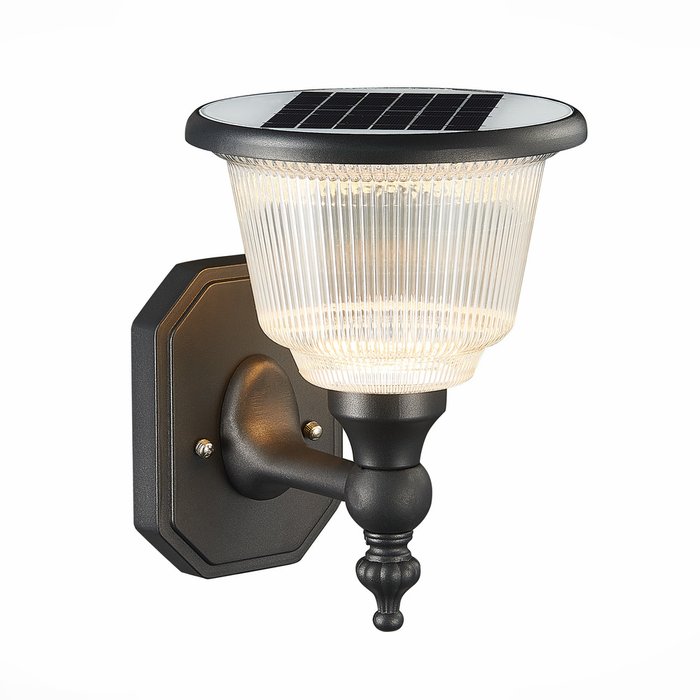 Светильник уличный настенный Solaris черного цвета - лучшие Настенные уличные светильники в INMYROOM
