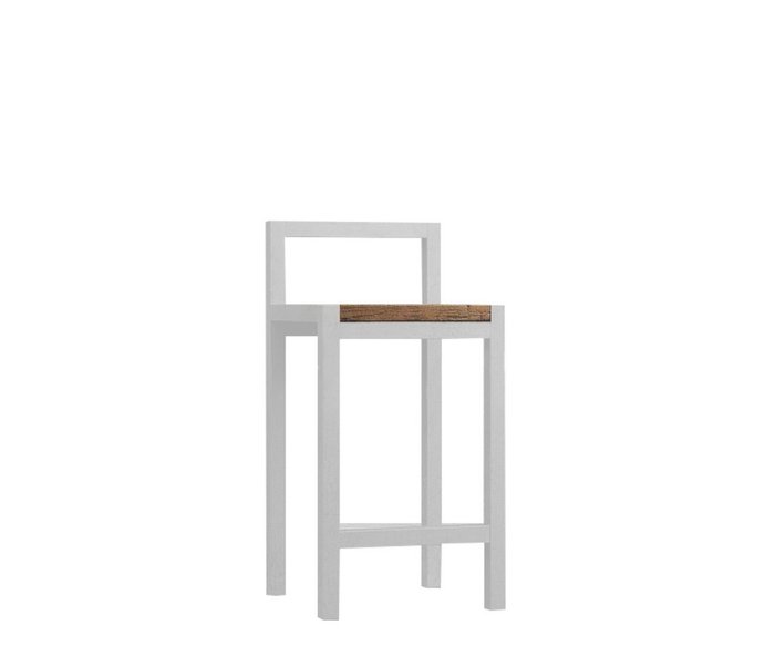 Барный стул Чарльстон бело-коричневого цвета - купить Барные стулья по цене 8990.0