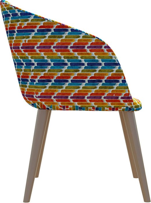 Стул Ракушка сине-оранжевого цвета - купить Обеденные стулья по цене 52856.0