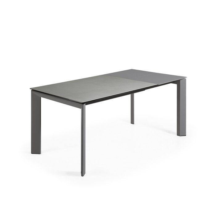 Раздвижной обеденный стол Atta S серого цвета - лучшие Обеденные столы в INMYROOM