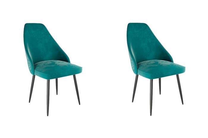 Набор из двух стульев Милан зеленого цвета 
