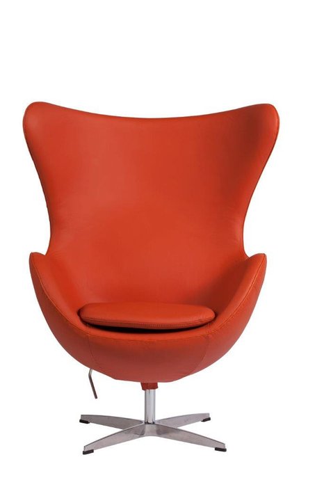 Кресло Egg Chair Terracotta Premium Leather 