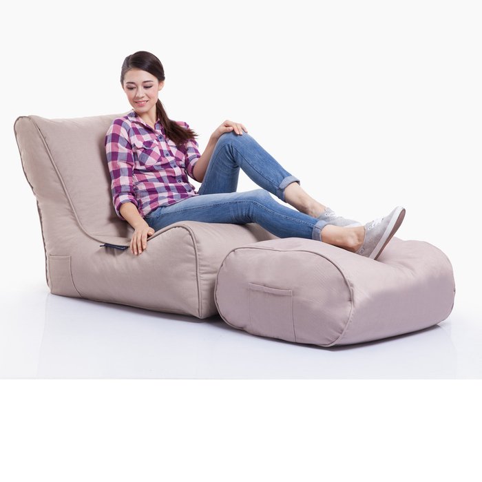 Лаунж кресло для улицы Ambient Lounge® Evolution Sofa™ - Sandstorm (песочный) - лучшие Бескаркасная мебель в INMYROOM