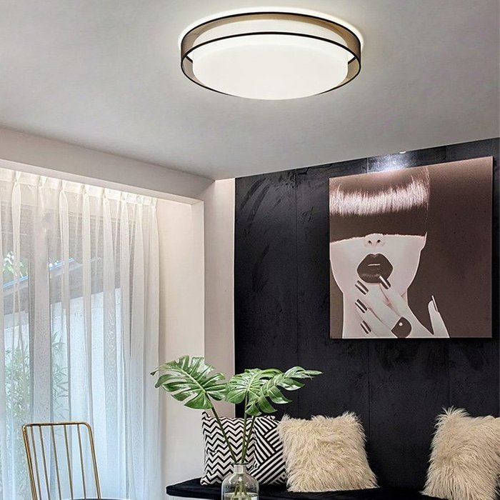 Потолочный светильник Veduv черно-белого цвета - купить Потолочные светильники по цене 27300.0