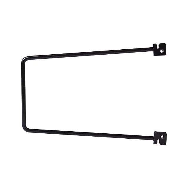 Боковой ограничитель для полок черного цвета - купить Комплектующие для гардеробных систем по цене 190 Боковой ограничитель для полок черного цвета - купить Комплектующие для гардеробных систем по цене 190