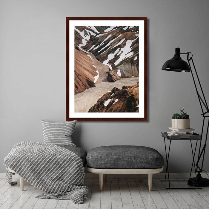 Картина Mountain Under Mist Iceland No 2 - лучшие Картины в INMYROOM