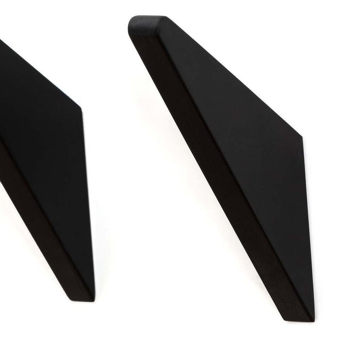 Комплект из трех настенных крючков Bava черного цвета - лучшие Крючки в INMYROOM
