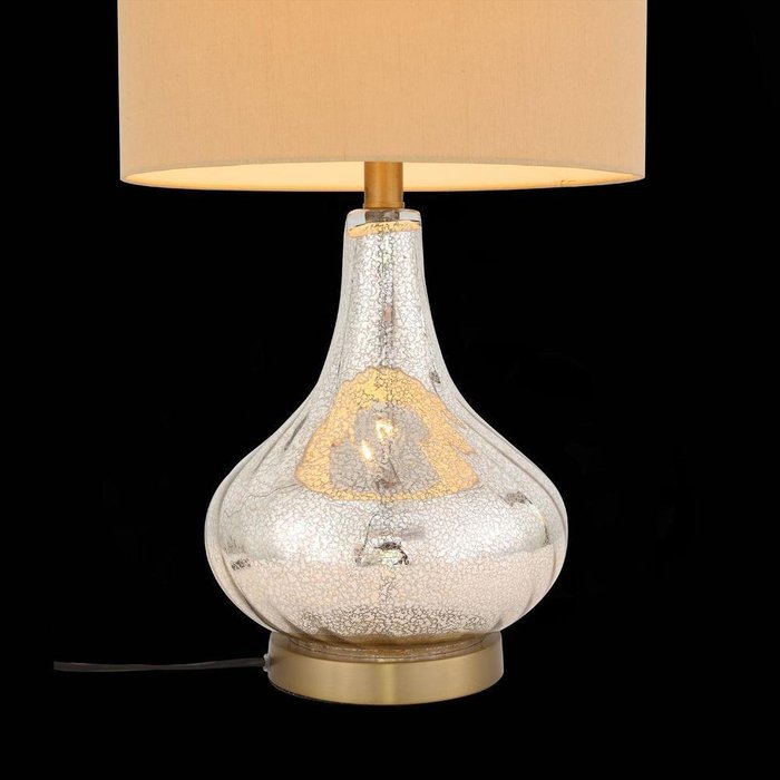 Настольная лампа Ampolla с бежевым плафоном - купить Настольные лампы по цене 6650.0