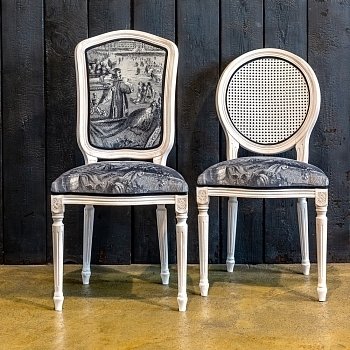 Стул Лувр со спинкой из ротанга - лучшие Обеденные стулья в INMYROOM