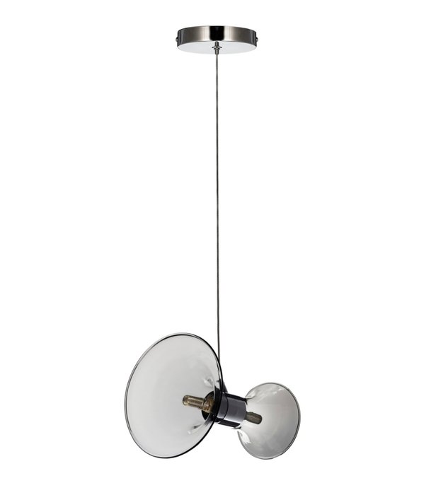 Подвесной светильник Warni из металла и стекла 