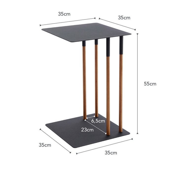 Кофейный столик Plain черного цвета - купить Кофейные столики по цене 22003.0