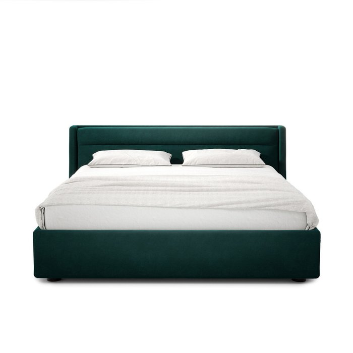 Кровать Iris 180х200 темно-зеленого цвета с подъемным механизмом
