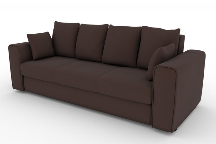 Прямой диван-кровать Giverny коричневого цвета