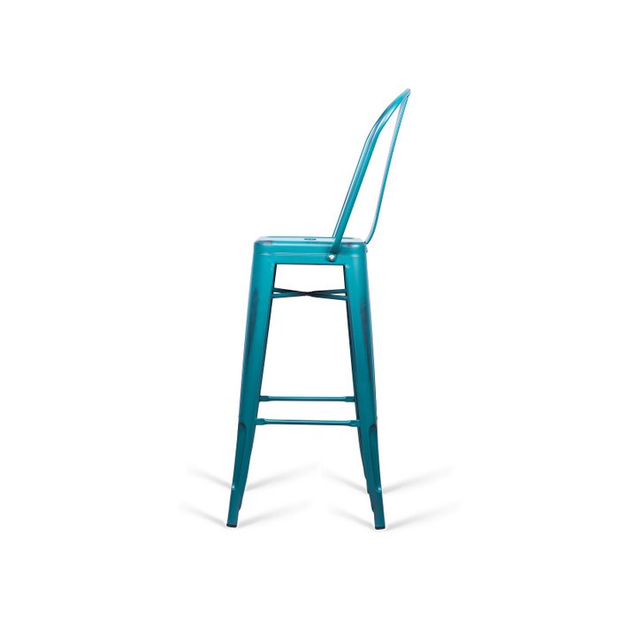 Стул барный Tolix Marais A голубого цвета - купить Барные стулья по цене 5600.0