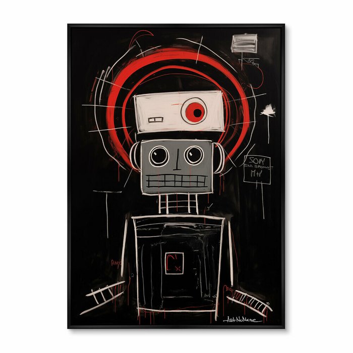 Репродукция картины Robots, the joy of being, No 1, 2024г.