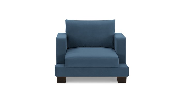 Кресло Дрезден синего цвета - купить Интерьерные кресла по цене 27100.0