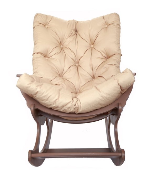 Кресло-качалка Альба Плена бежево-коричневого цвета - купить Садовые кресла по цене 36400.0