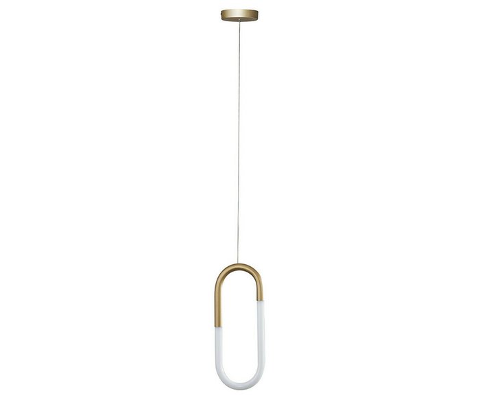 Подвесной светодиодный светильник Канто бело-золотого цвета