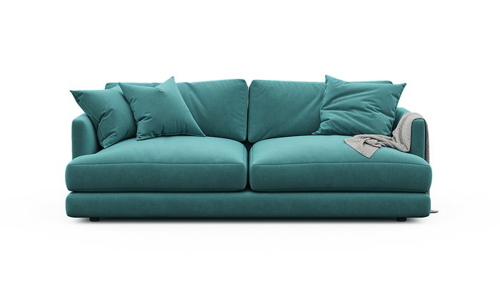 Диван-кровать Ибица голубого цвета - лучшие Прямые диваны в INMYROOM
