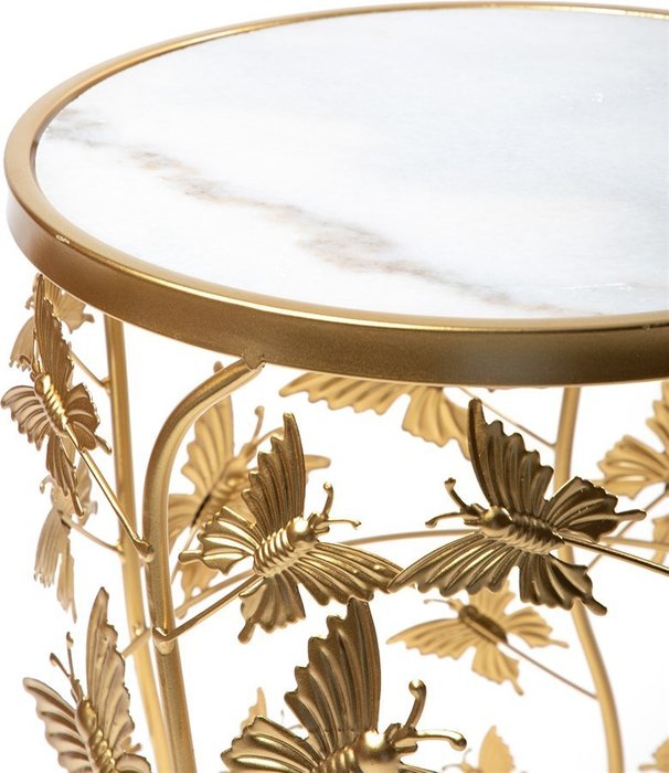 Столик интерьерный с белым мрамором - купить Кофейные столики по цене 11660.0