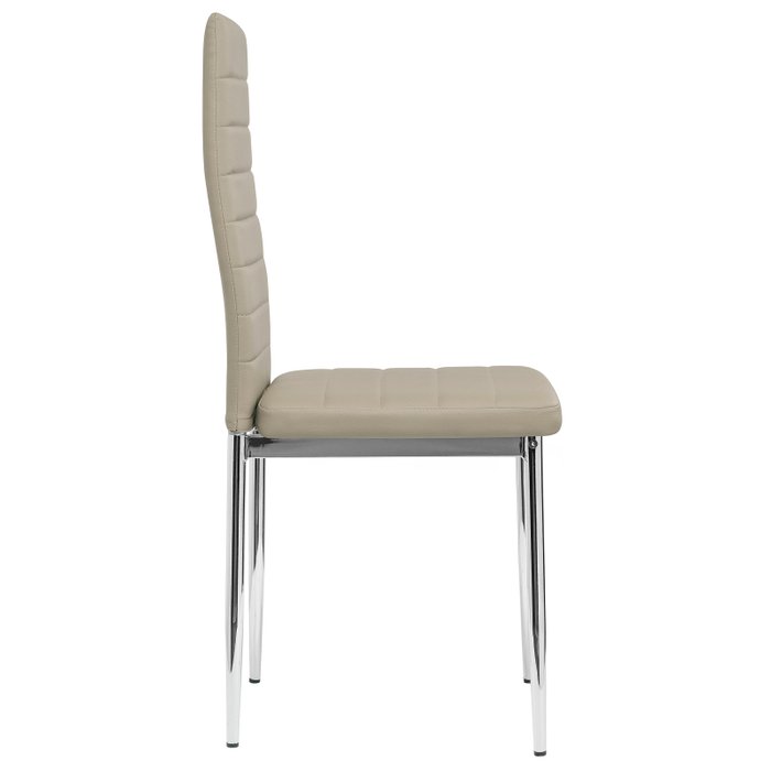 Стул бежевого цвета с металлическим каркасом  - купить Обеденные стулья по цене 3990.0