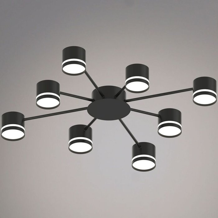 Потолочная люстра 06730-0.3-08 GX53 BK (металл, цвет черный)