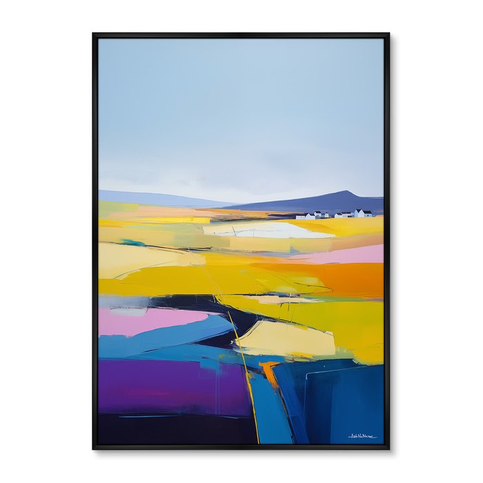 Репродукция картины Landscape Collection, Lines of fields, No 2, 2024г.