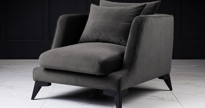 Кресло Dimension simple темно-серого цвета - купить Интерьерные кресла по цене 49900.0