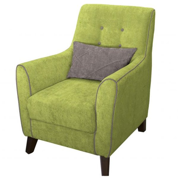 Кресло Френсис в обивке из велюра зеленого цвета