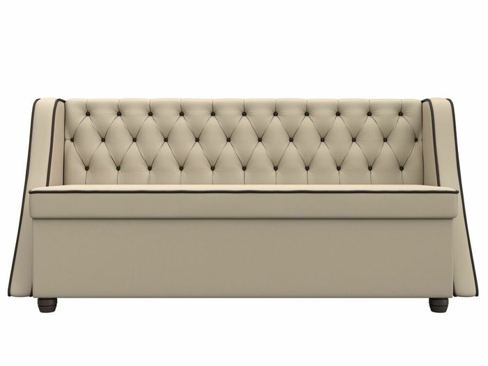 Кухонный прямой диван Лофт бежевого цвета (экокожа) - купить Прямые диваны по цене 45999.0