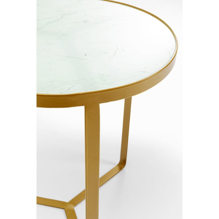 Столик приставной Marble с белой столешницей - лучшие Кофейные столики в INMYROOM