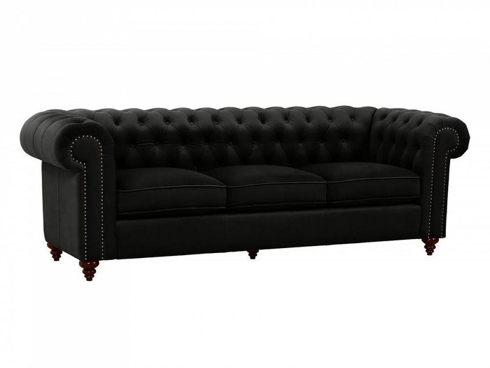 Диван Chester Classic черного цвета - купить Прямые диваны по цене 106830.0