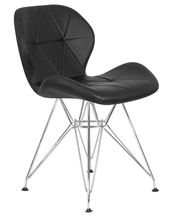 Стул обеденный Butterfly черного цвета на металлических ножках - купить Обеденные стулья по цене 5130.0
