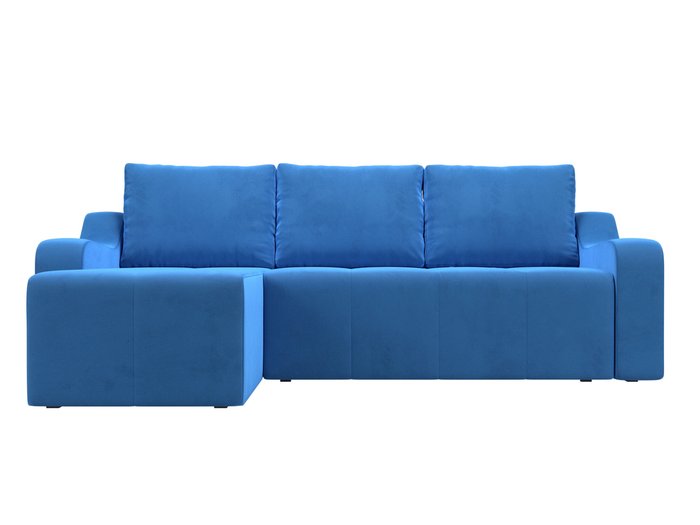 Угловой диван-кровать Элида голубого цвета левый угол - купить Угловые диваны по цене 57999.0