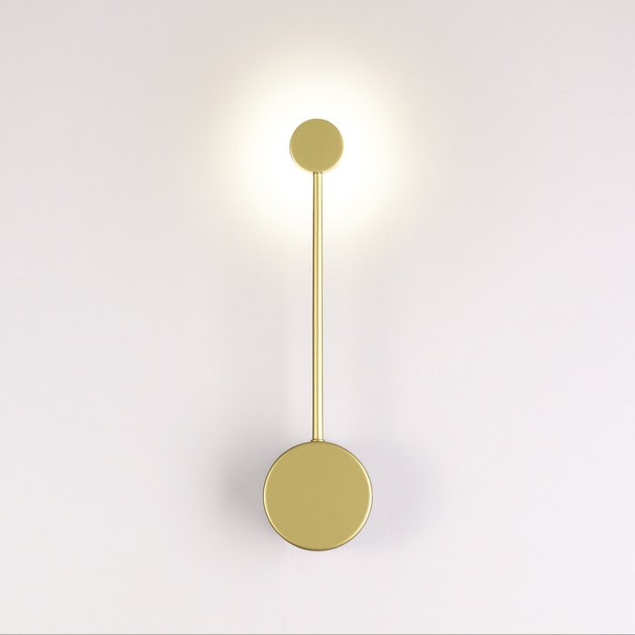 Настенный светодиодный светильник Satellite золотого цвета