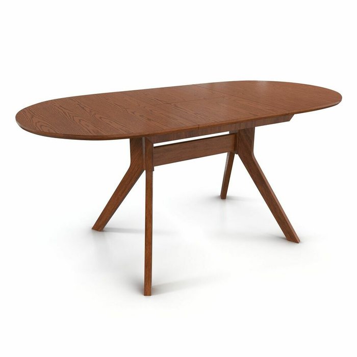 Раздвижной обеденный стол Mestre вишневого цвета  - купить Обеденные столы по цене 25185.0