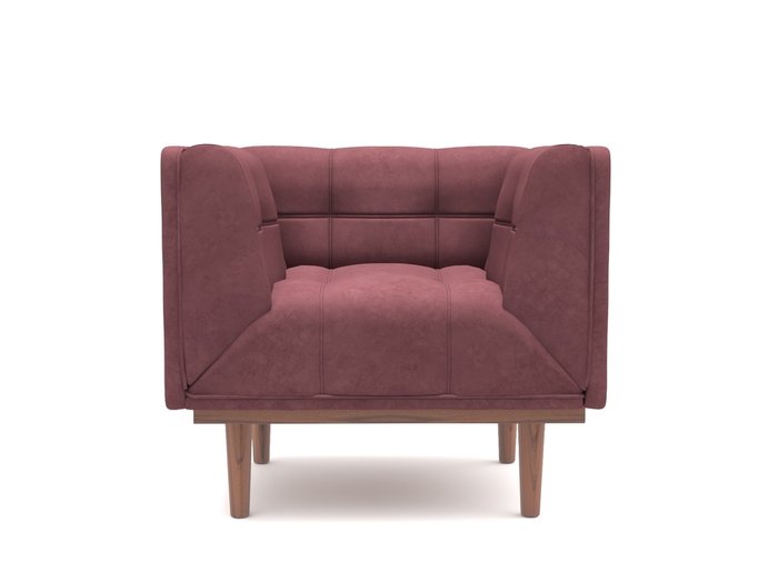 Кресло Грандис бордово-коричневого цвета - лучшие Интерьерные кресла в INMYROOM