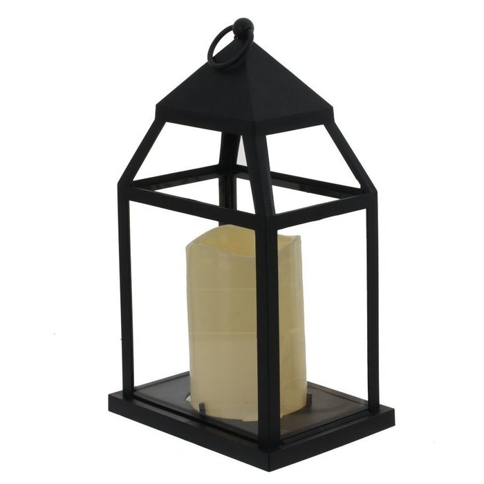 Декоративный светильник фонарь Свеча черного цвета - купить Ночники по цене 2462.0