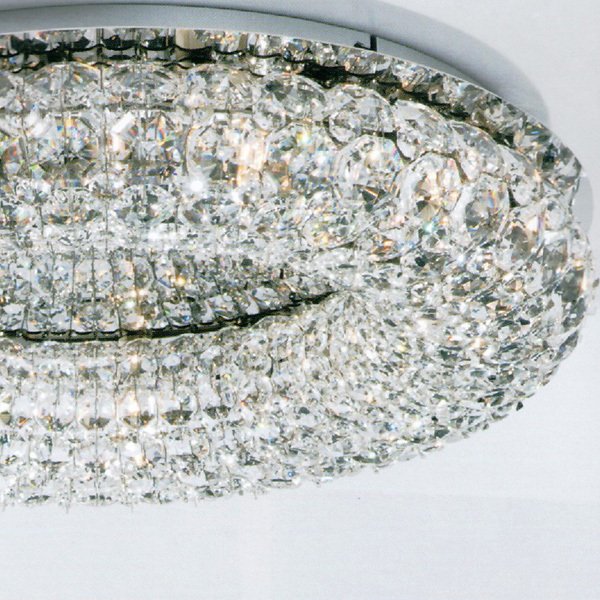 Подвесной светильник Ming Wang из множества кристаллов прозрачного цвета - купить Подвесные люстры по цене 65980.0