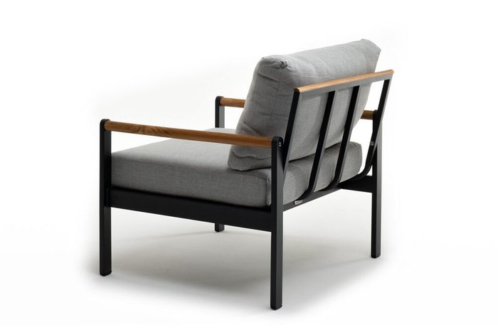 Кресло Maya серо-графитового цвета - лучшие Садовые кресла в INMYROOM