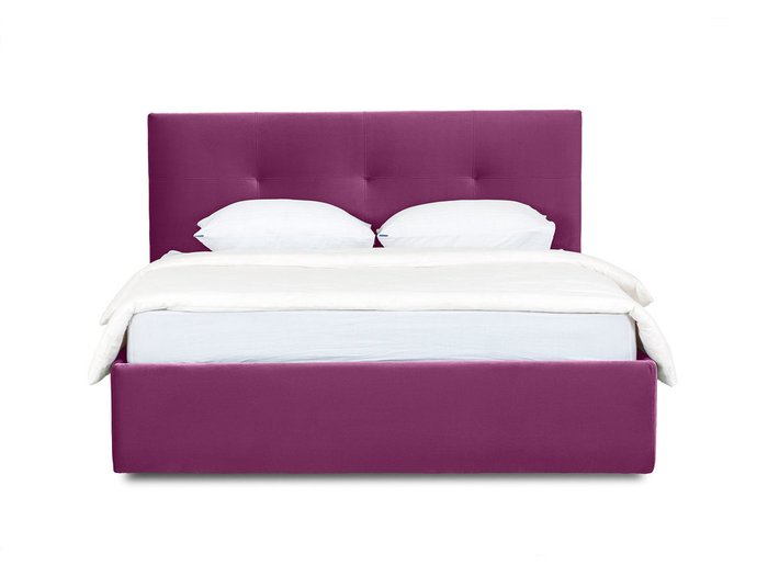 Кровать Queen Anna Lux 160х200 пурпурного цвета с подъемным механизмом 