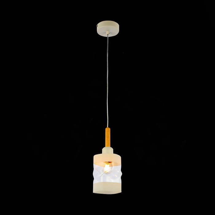  Светильник подвесной Abiritto с белым плафоном - лучшие Подвесные светильники в INMYROOM