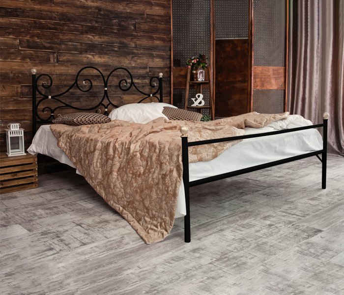 Кровать Верона 140х200 черного цвета - лучшие Кровати для спальни в INMYROOM