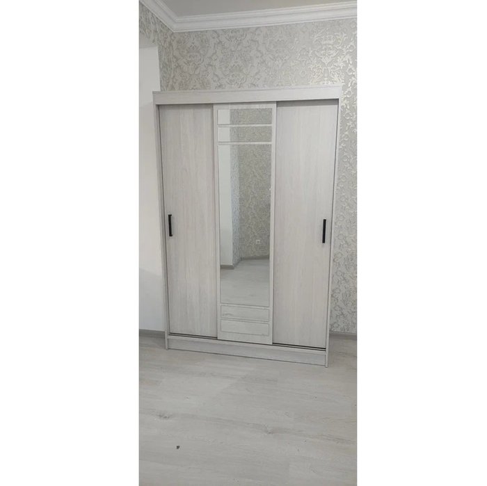 Шкаф-купе Тео ШКК-02 светло-бежевого цвета - лучшие Шкафы-купе в INMYROOM Шкаф-купе Тео ШКК-02 светло-бежевого цвета - лучшие Шкафы-купе в INMYROOM
