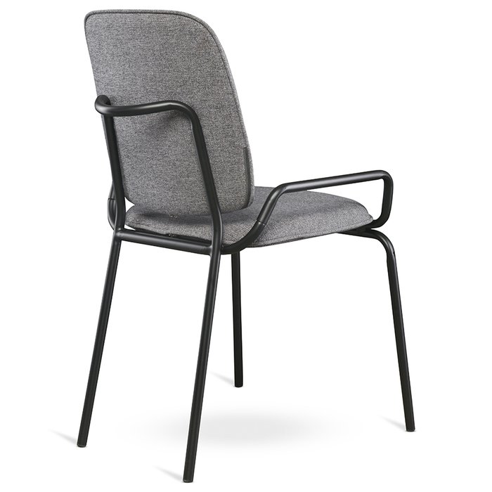 Стул Ror double frame черно-серого цвета - лучшие Обеденные стулья в INMYROOM