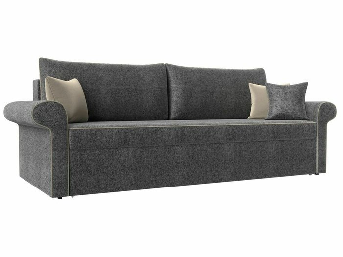 Прямой диван-кровать Милфорд серого цвета